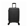 TRAVEL TIME TT-8037 24" Front Opening Hard Case Spinner Luggage - Expandable, Anti-theft Zipper, TSA Lock - Black