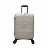 TRAVEL TIME TT-8037 24" Front Opening Hard Case Spinner Luggage - Expandable, Anti-theft Zipper, TSA Lock - Khaki