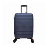 TRAVEL TIME TT-8037 24" Front Opening Hard Case Spinner Luggage - Expandable, Anti-theft Zipper, TSA Lock - Navy