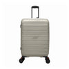 TRAVEL TIME TT-8037 28" Front Opening Hard Case Spinner Luggage - Expandable, Anti-theft Zipper, TSA Lock - Khaki