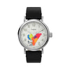 Timex 40mm Snoopy Painted V - Black Strap Watch (TW2V60900)