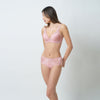 Triumph Aqua Plumeria Wired Push Up Deep V Bra - Opal Pink