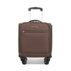 VERAGE 14" Double Wheel Underseat-Fit Trolley Bag - Chestnut Brown