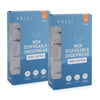 [Bundle of 2] VALLI 100% Cotton Disposable Briefs (5-pc Pack) - Grey