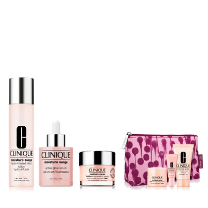 Clinique Hydrate & Glow Set + 4-pc Gift Set + $20 Clinique Bounce-Back Voucher
