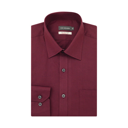 Van Heusen Long-Sleeved Shirt - Maroon