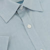 Van Heusen 100% Cotton Platinum Collection Short-Sleeved Shirt - Blue