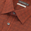 Van Heusen 100% Cotton Short-Sleeved Shirt - Orange