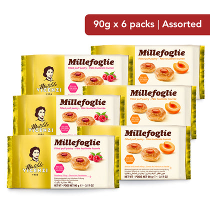 [Online Exclusive Bundle of 6] Pasticceria Matilde Vicenzi Filled Puff Pastry (Assorted) - 90g (Expiry: 22/01/2027)