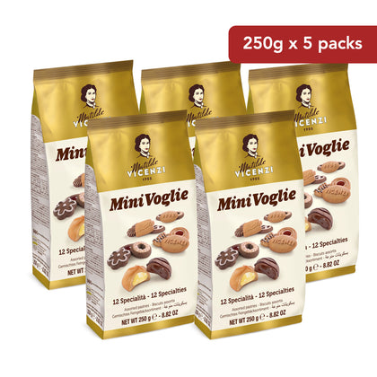 [Online Exclusive Bundle of 5] Pasticceria Matilde Vicenzi Mini Voglie 12 Specialties Biscuits (Assorted) - 250g (Expiry: 16/01/2027)
