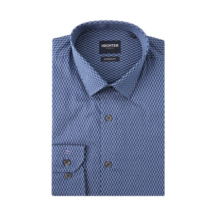 Hechter 100% Cotton Long-Sleeved Shirt - Col 4