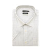 Van Heusen 100% Cotton Short-Sleeved Shirt - White Checkered