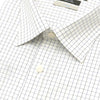 Van Heusen 100% Cotton Short-Sleeved Shirt - White Checkered