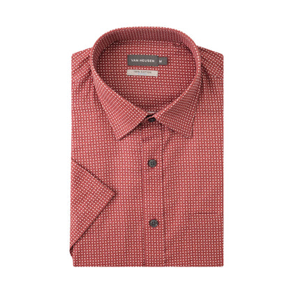 Van Heusen 100% Cotton Short-Sleeved Shirt - Col-5