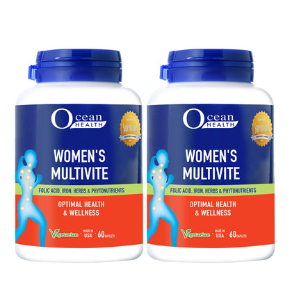 Ocean Health Women's Multivite 60 Capsules (Twin Pack)
