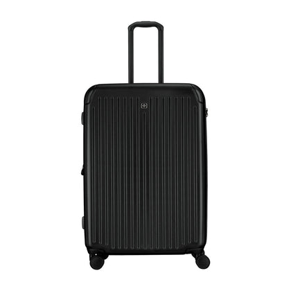 WENGER 75cm Flyn Pro Double Wheel Expandable Hard Case - Black