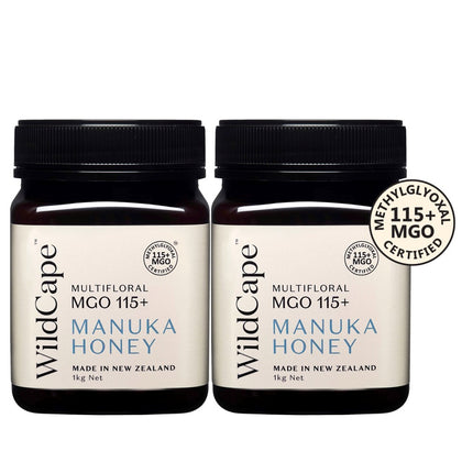 WildCape Manuka Honey MGO 115+ 1kg - Bundle of 2