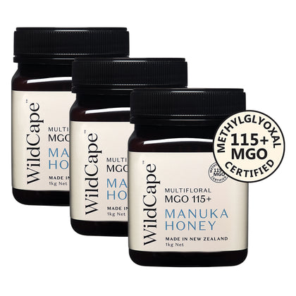 WildCape Manuka MGO 115+ 1kg - Bundle of 3