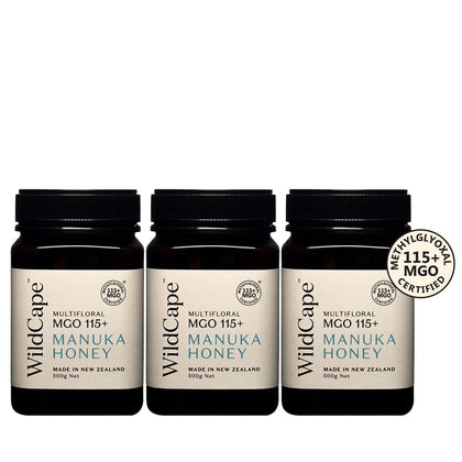 WildCape Manuka MGO115+ 500g - Bundle of 3
