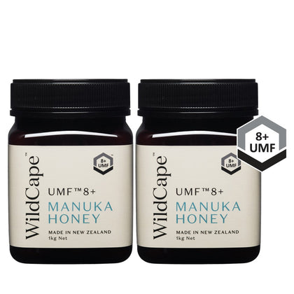 WildCape Manuka Honey UMF8+ 1kg - Bundle of 2