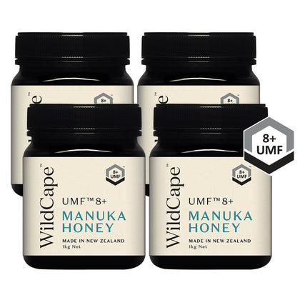 WildCape Manuka Honey UMF8+ 1kg - Bundle of 4