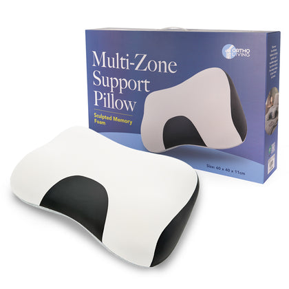 Ortho Living Multi-Zone Support Sculpted Memory Foam Pillow