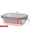 Kukeri 370ml + 640ml Borosilicate Glass Container - Grey