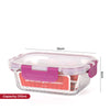 Kukeri 370ml + 640ml Borosilicate Glass Container - Maroon