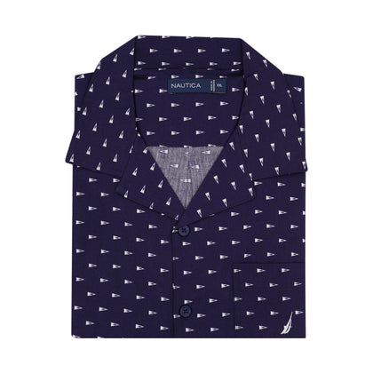 Nautica 100% Cotton Short-Sleeved Shirt