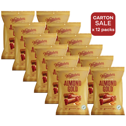 [ONLINE EXCLUSIVE Carton Sale] Whittaker’s Almond Gold Chocolate Mini Size 12 packs x 180g (Best Before End: 22/09/2026)