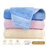 YUMEKO Sakura SPA Collection Bath Towel (Bundle of 3 - Azure Blue + Mulberry + Pearl White)