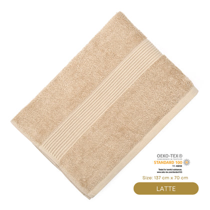 [$10 Deal] YUMEKO Sakura SPA Collection Bath Towel - Latte