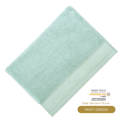 YUMEKO Sakura SPA Collection Bath Towel - Mint Green