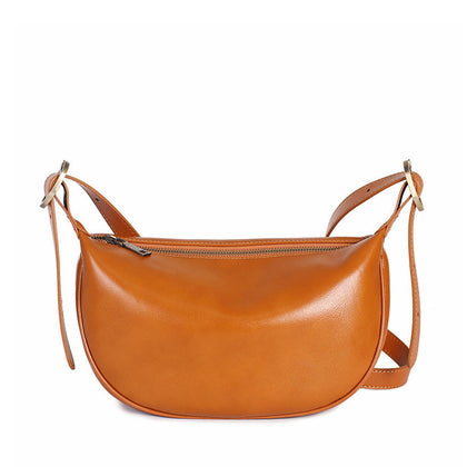 SARRER Leather Crossbody Bag - Brown