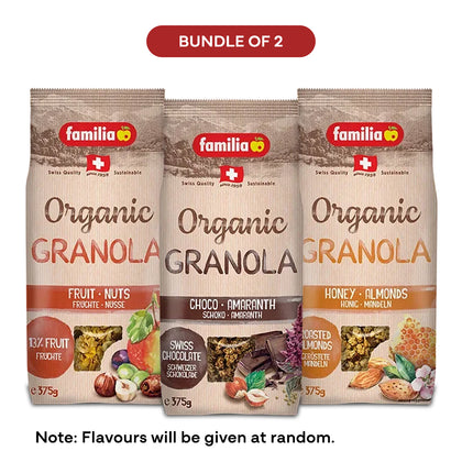 [Limited Time Only | Bundle of 2] familia Organic Crunchy Granola 375g (Made in Switzerland)