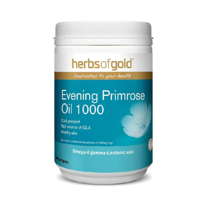 HERBS OF GOLD Evening Primrose Oil 1000 300 Softgels