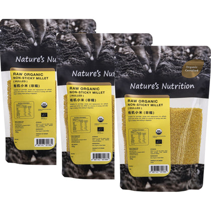 NATURE'S NUTRITION Organic Non-sticky Millet 500g (Set of 3)
