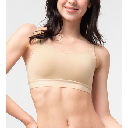 Invisible Inside-Out Non-Wired Padded Bra in Natural Skin