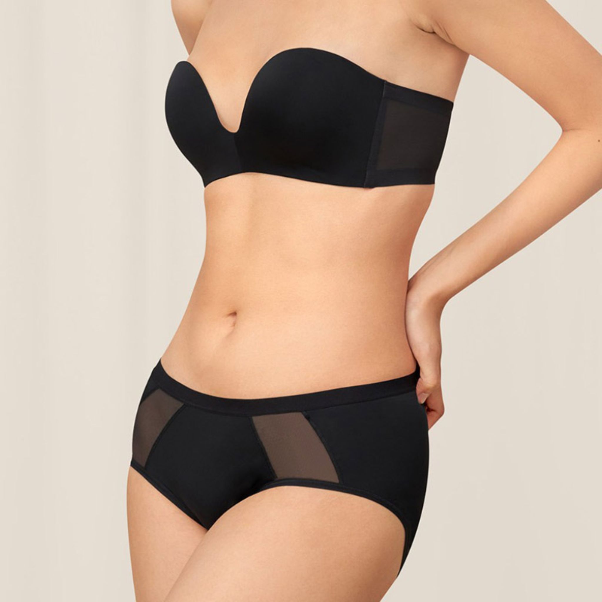 Triumph Invisible Inside-out Non-wired Detachable Bra Black – OG Singapore