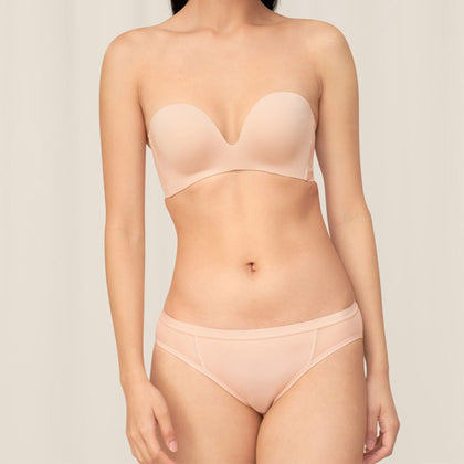 Invisible Inside-Out Wired Padded Bra in Natural Skin