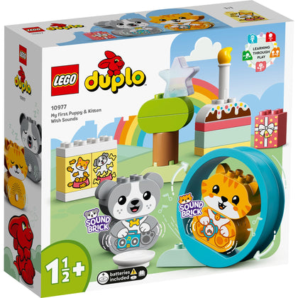 LEGO® DUPLO® Creative Play: My First Puppy & Kitten With Sounds (10977)