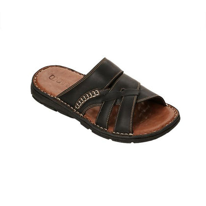 Bruno Co. Jeffrey Leather Men's Sandal - Black