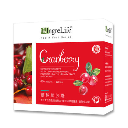 IngreLife Cranberry 60 Caplsules