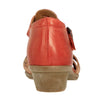 Barani Chestnut Leather Heeled Sandals (Short)