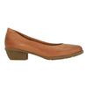 Barani Tan Leather Heels (Short)