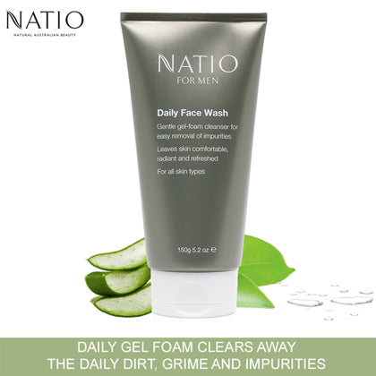 Natio For Men Daily Face Wash 150g