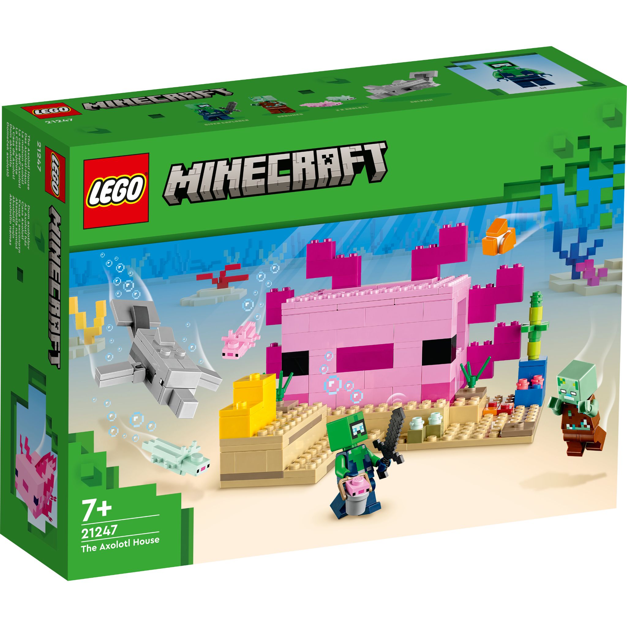 LEGO Minecraft: The Axolotl House (21247)