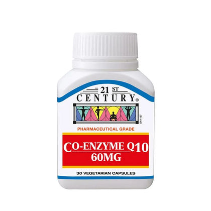 21st Century Co-Enzyme Q10 60mg 30 Vegetarian Capsules