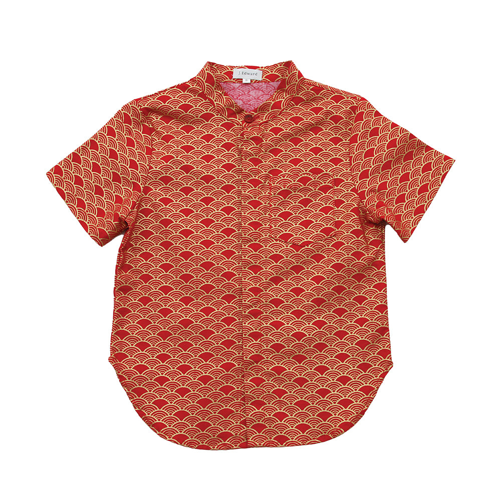 J. Edward Short Sleeve Shirt - Red