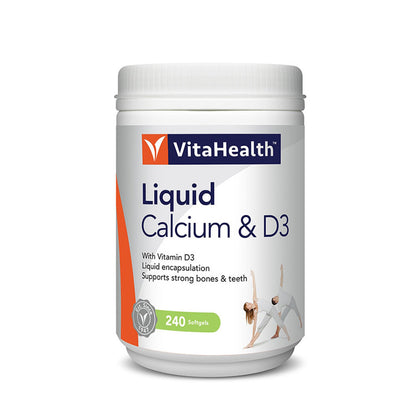 VitaHealth Liquid Calcium & D3 (240 Softgels)